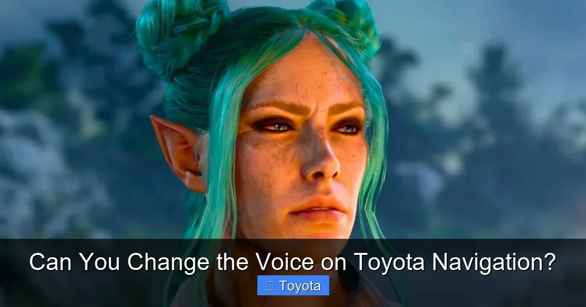 Can You Change the Voice on Toyota Navigation?