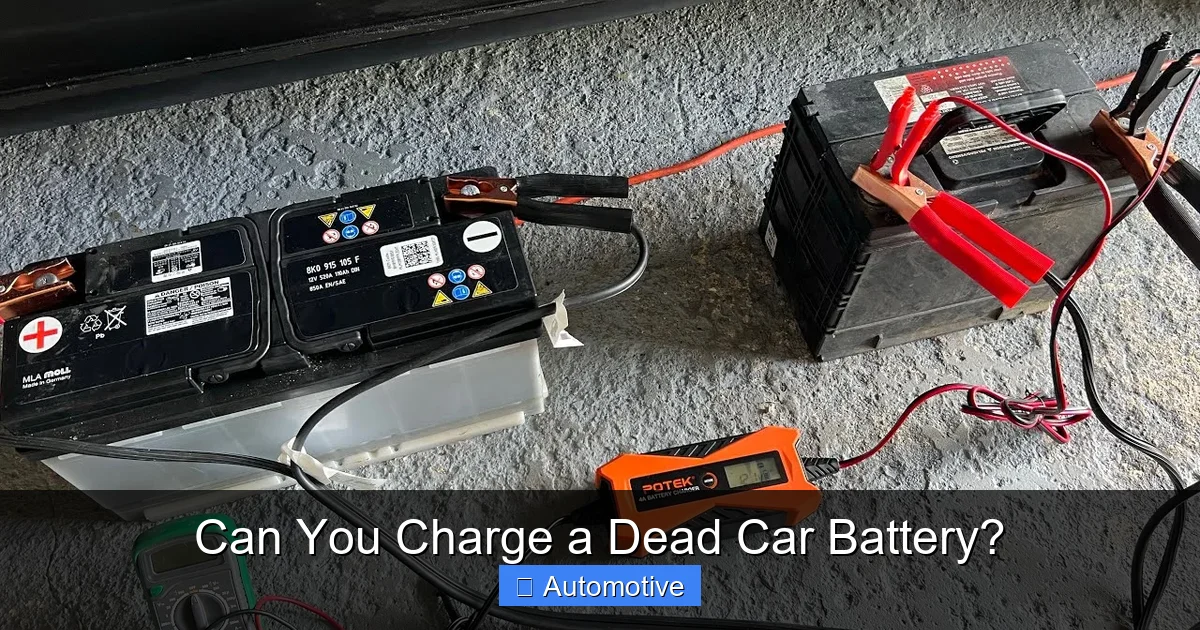 Can You Charge a Dead Car Battery?