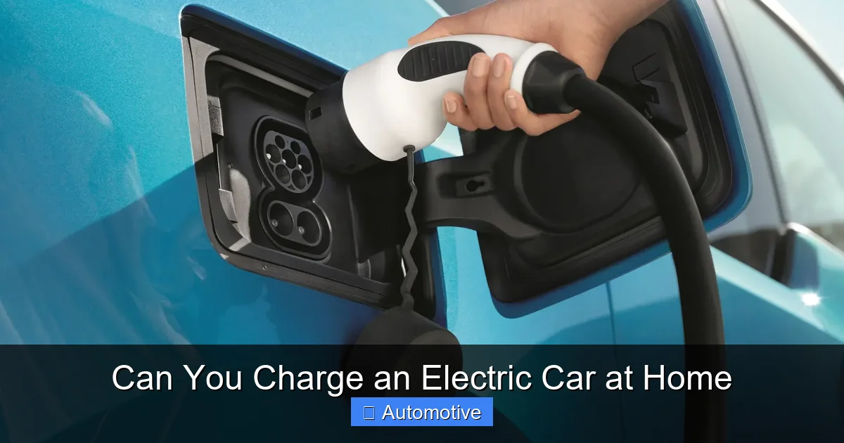 Can You Charge an Electric Car at Home
