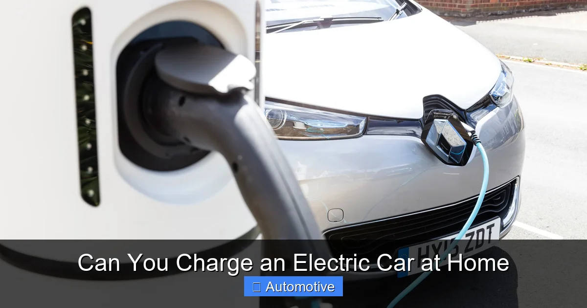 Can You Charge an Electric Car at Home