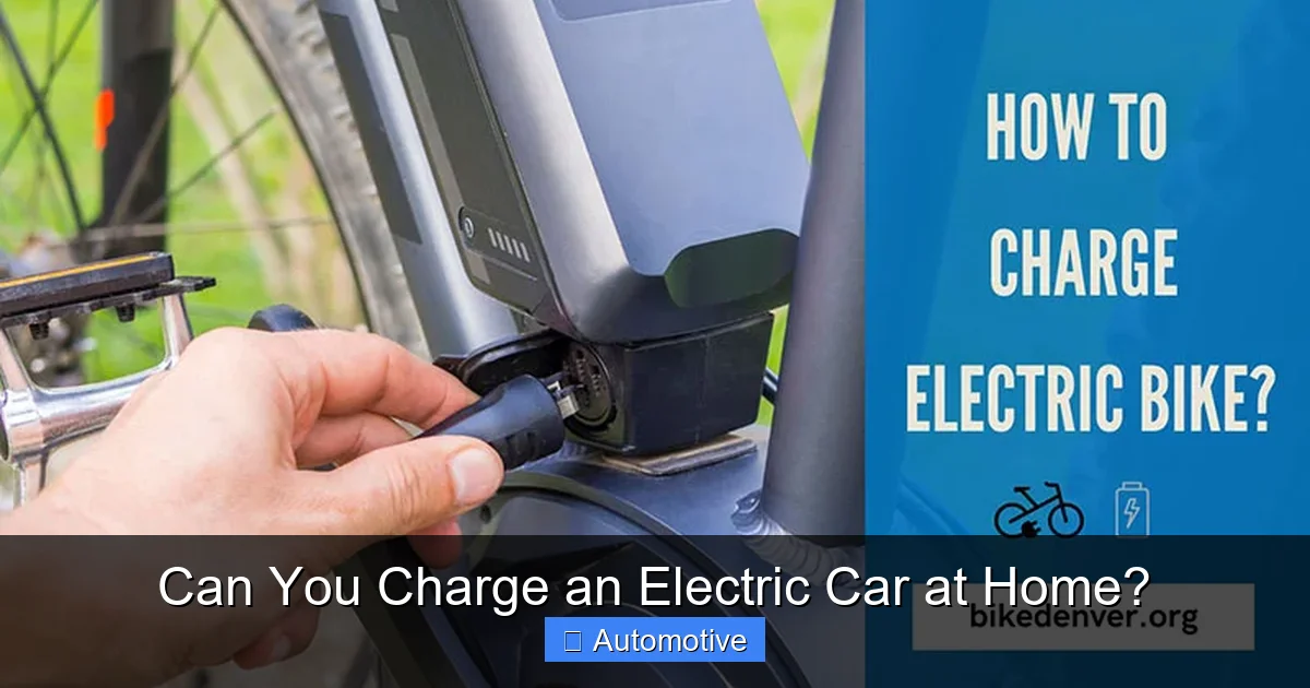 Can You Charge an Electric Car at Home?