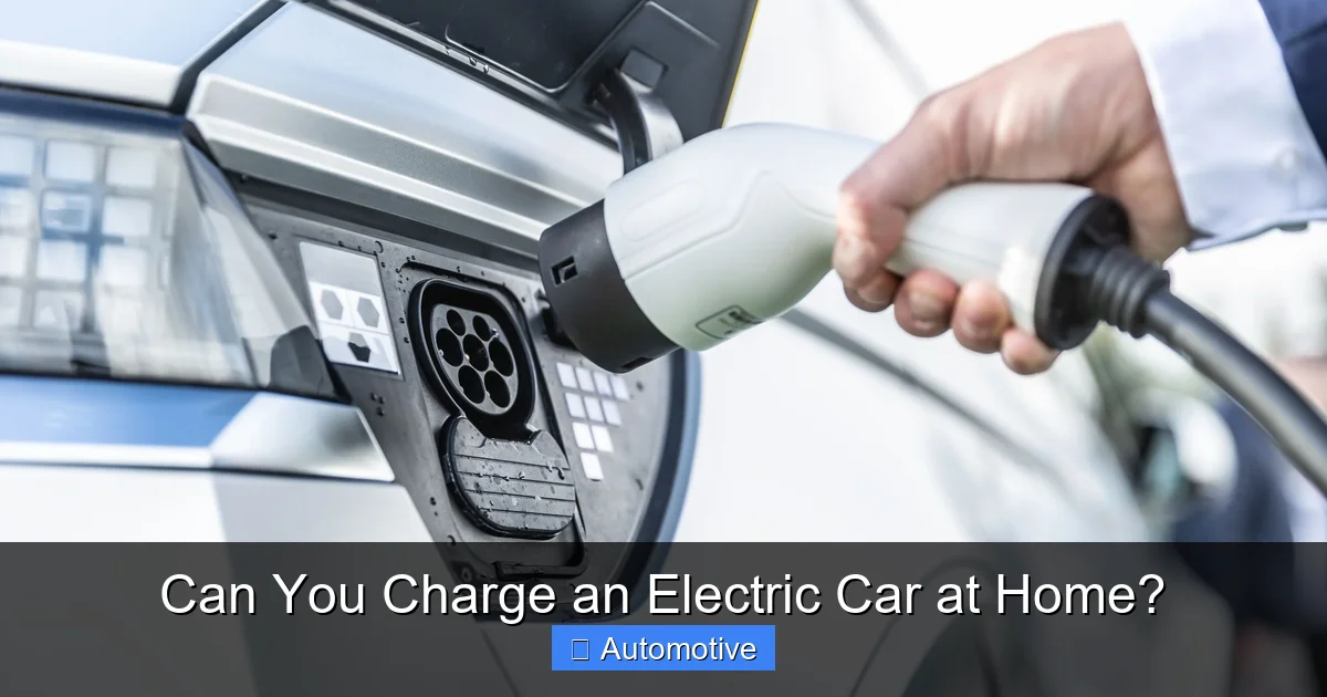 Can You Charge an Electric Car at Home?