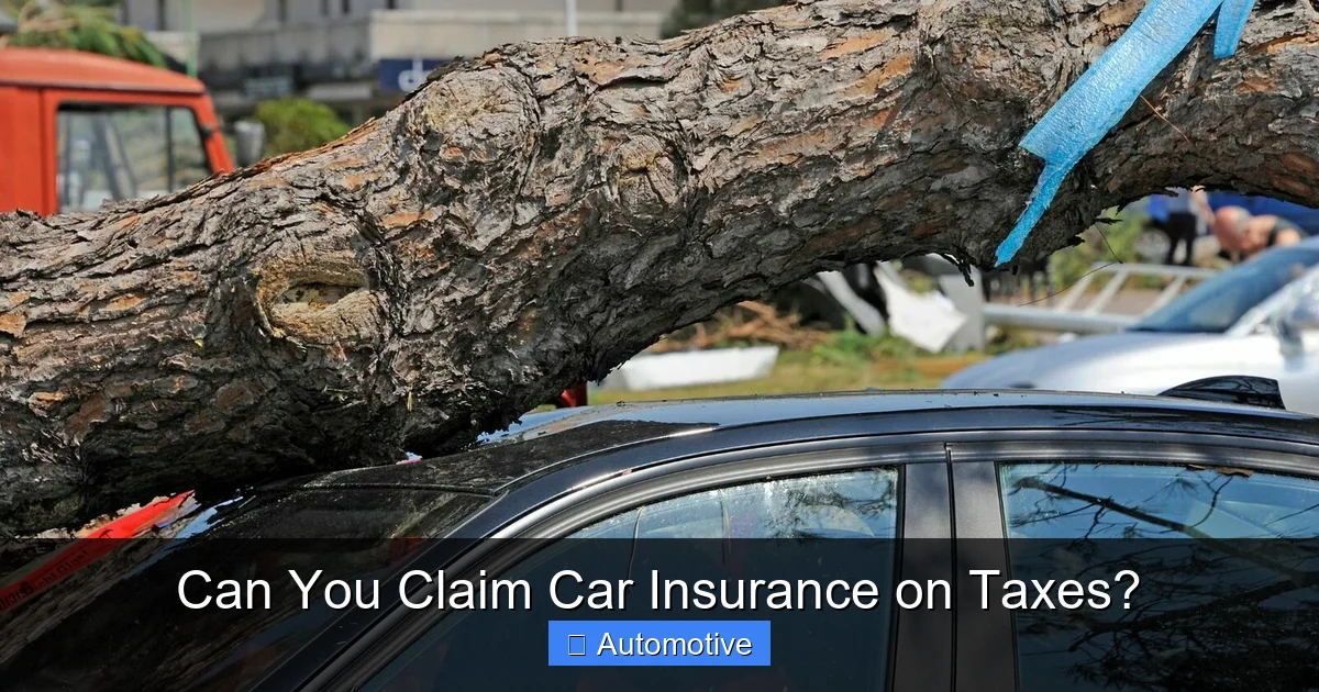 Can You Claim Car Insurance on Taxes?