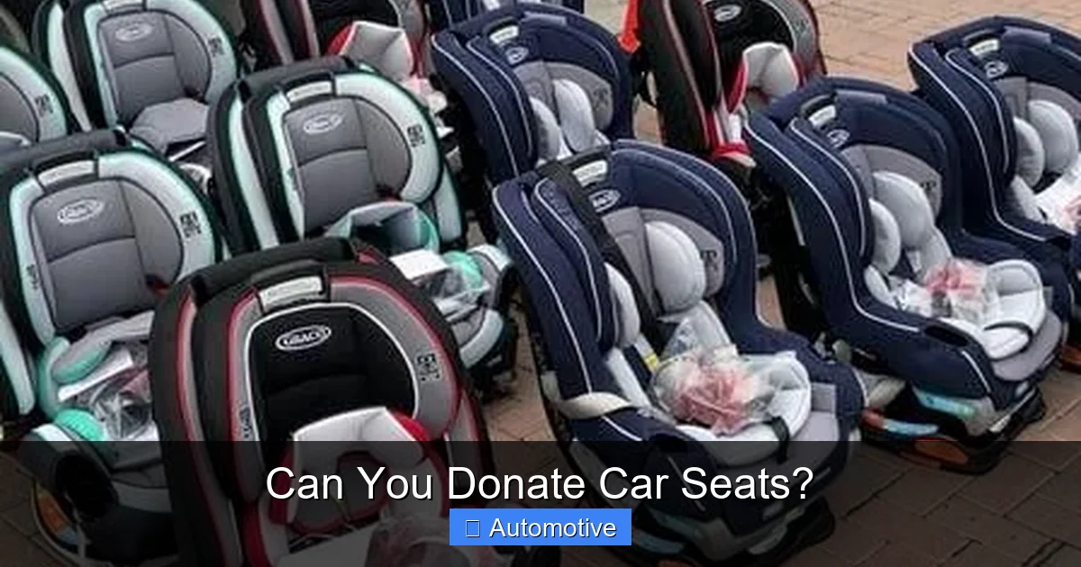Can You Donate Car Seats?
