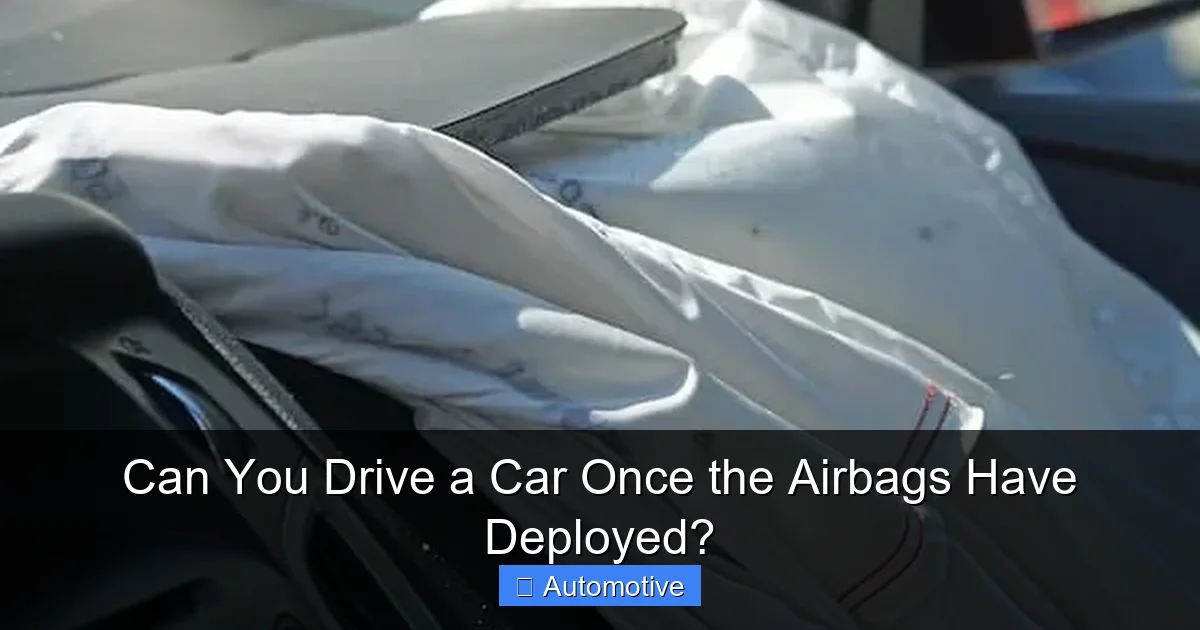 Can You Drive a Car Once the Airbags Have Deployed?