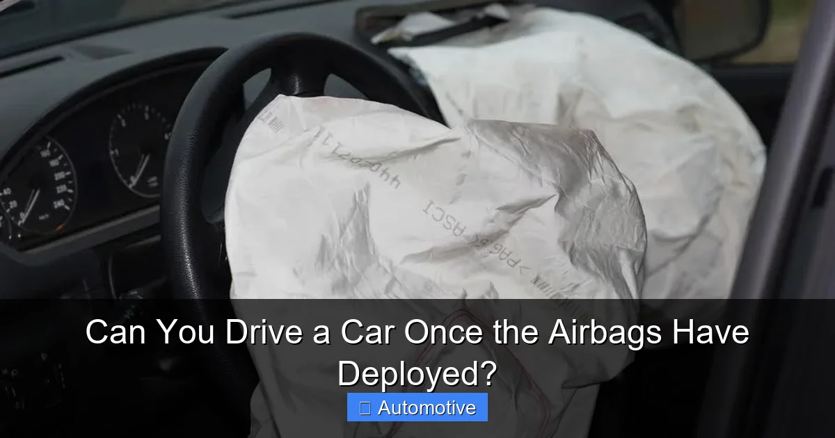 Can You Drive a Car Once the Airbags Have Deployed?