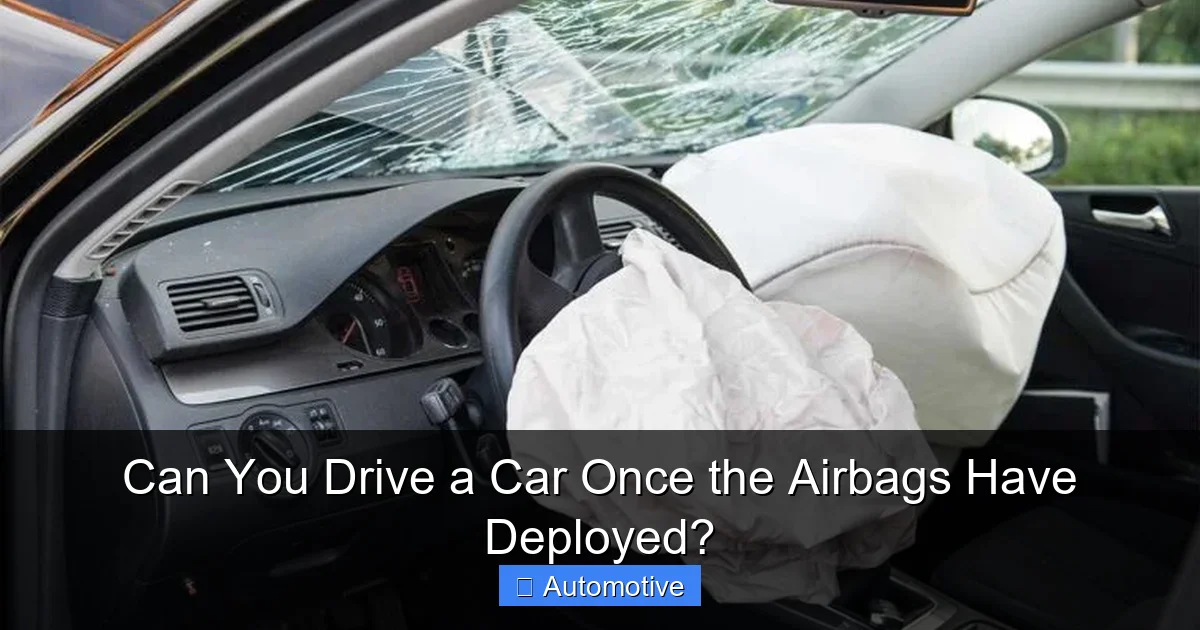 Can You Drive a Car Once the Airbags Have Deployed?