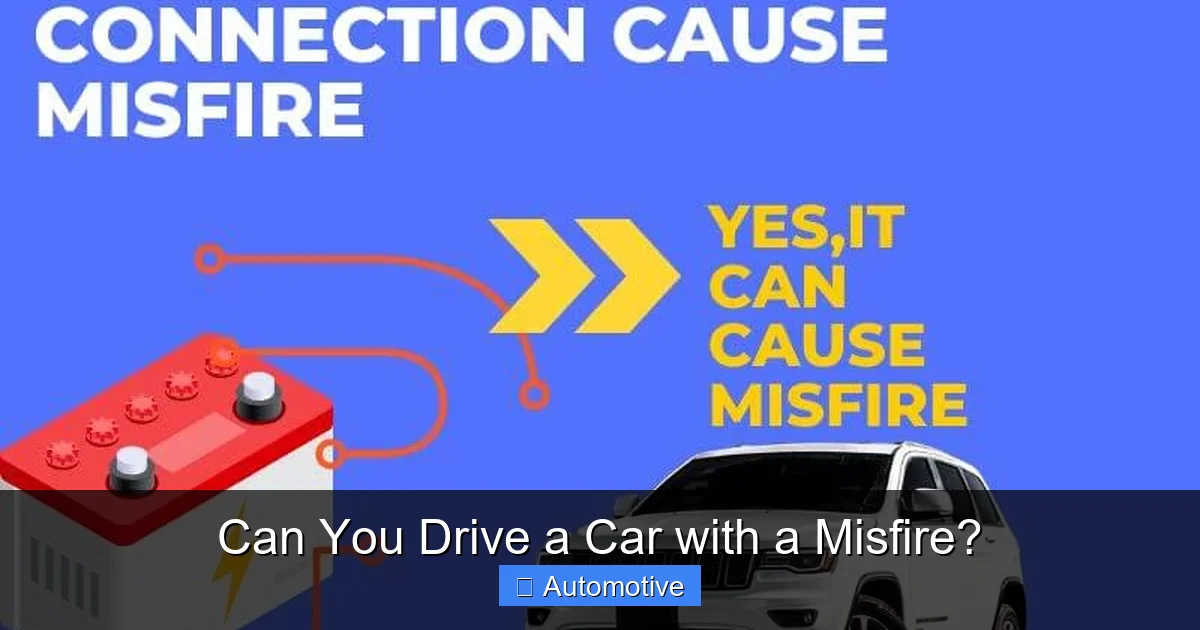 Can You Drive a Car with a Misfire?