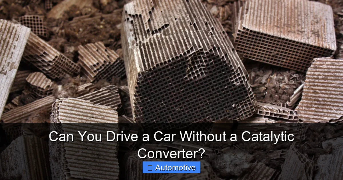 Can You Drive a Car Without a Catalytic Converter?