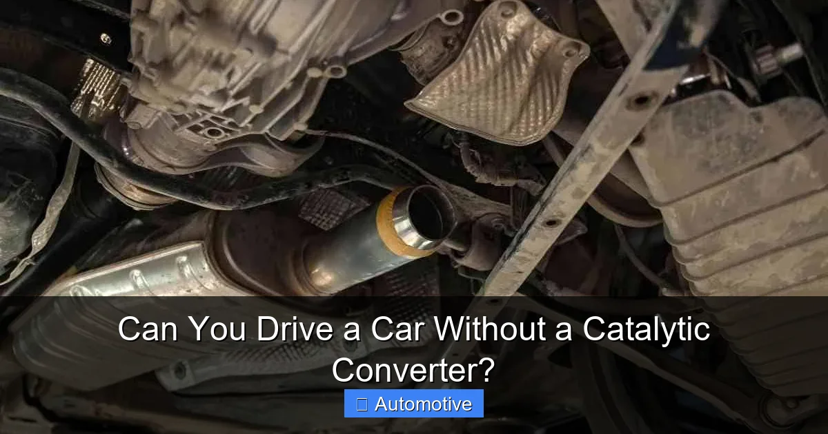 Can You Drive a Car Without a Catalytic Converter?