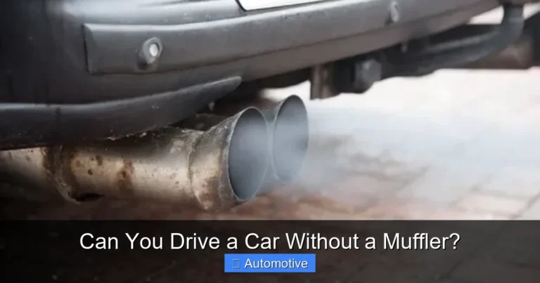 Can You Drive a Car Without a Muffler?