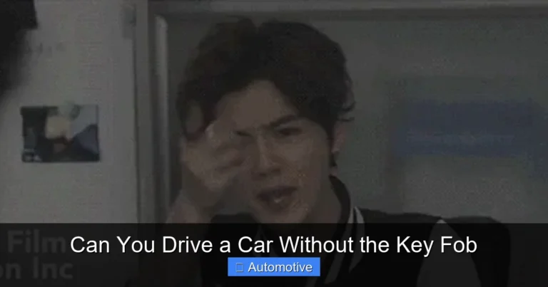 Can You Drive a Car Without the Key Fob