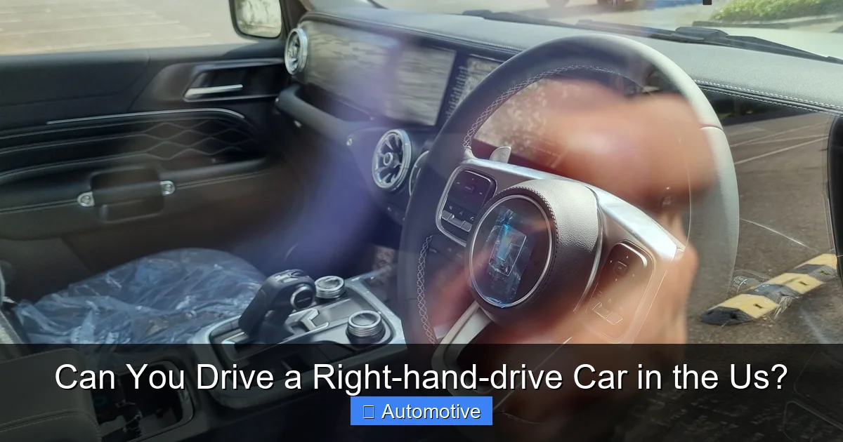 Can You Drive a Right-hand-drive Car in the Us?