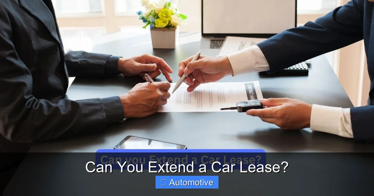 Can You Extend a Car Lease?