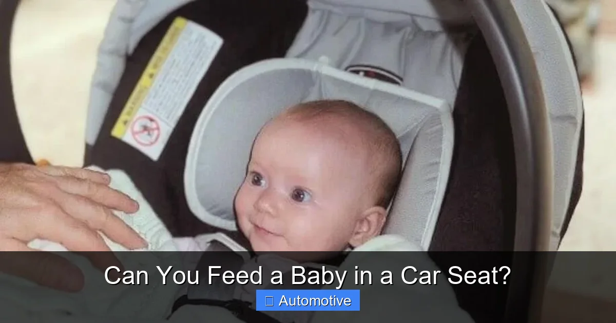 Can You Feed a Baby in a Car Seat?