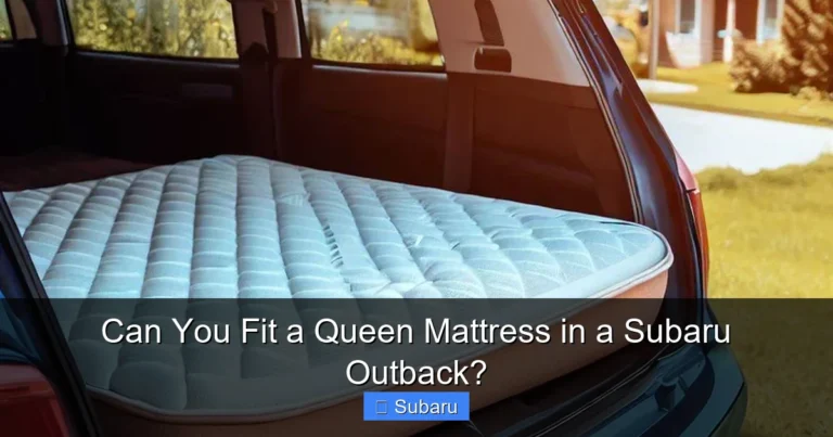 Can You Fit a Queen Mattress in a Subaru Outback?