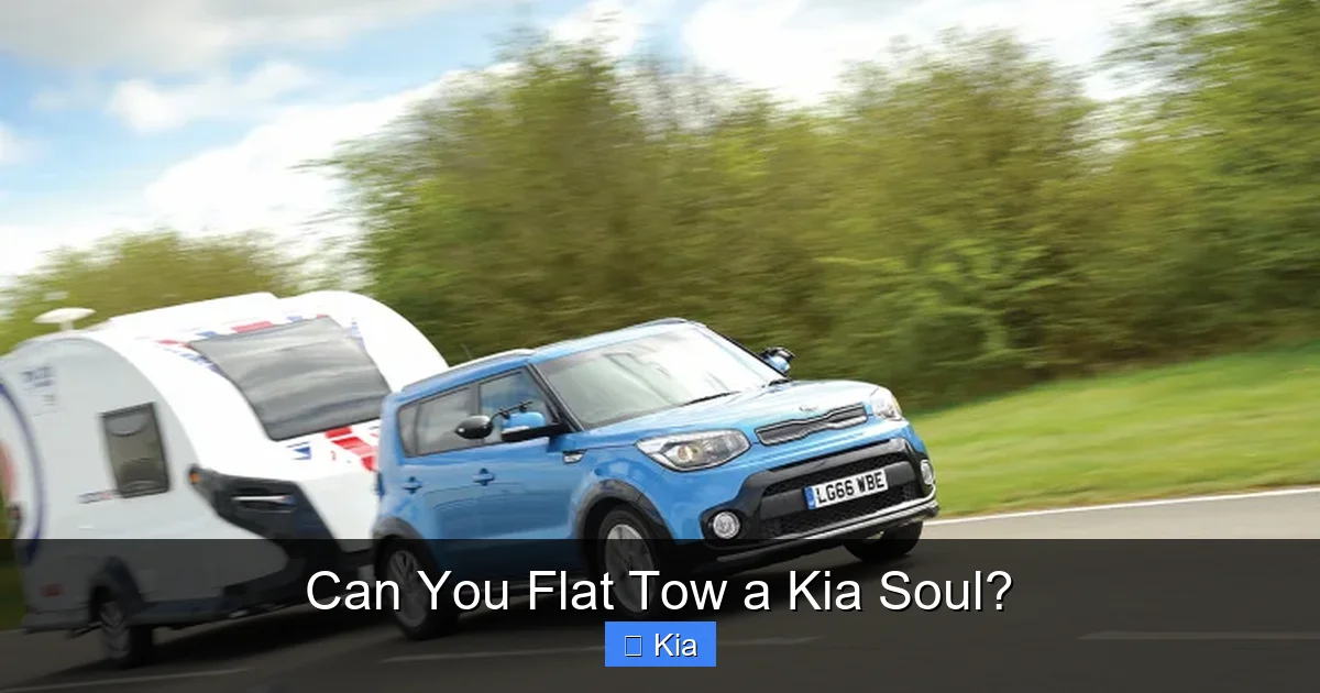 Can You Flat Tow a Kia Soul?