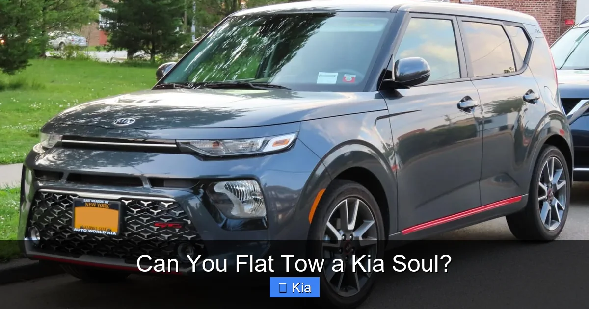 Can You Flat Tow a Kia Soul?