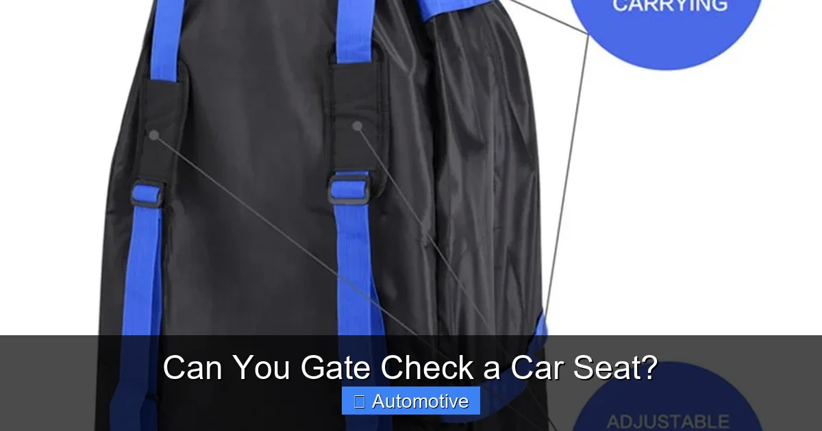 Can You Gate Check a Car Seat?