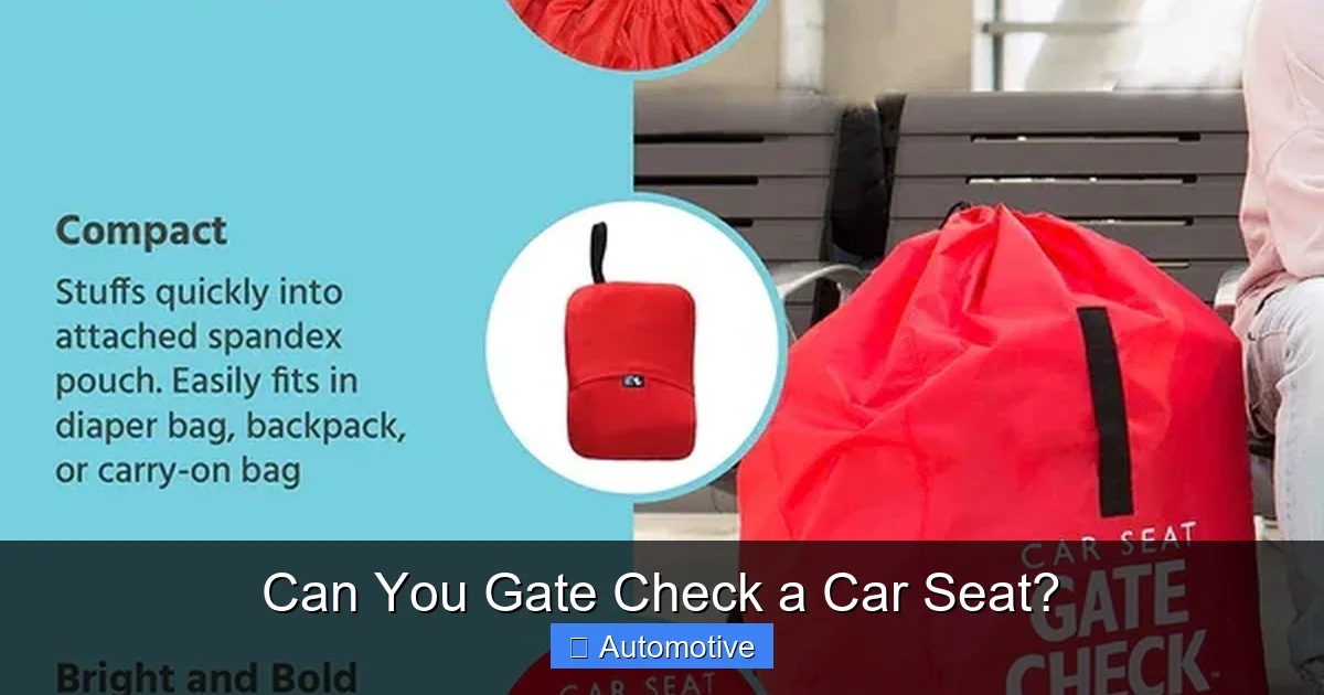 Can You Gate Check a Car Seat?