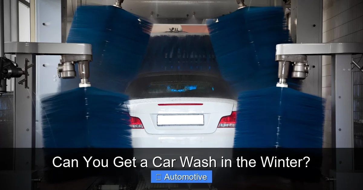 Can You Get a Car Wash in the Winter?
