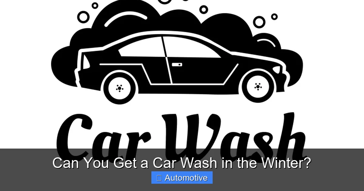 Can You Get a Car Wash in the Winter?