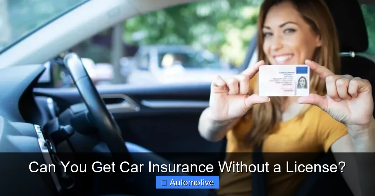 Can You Get Car Insurance Without a License?