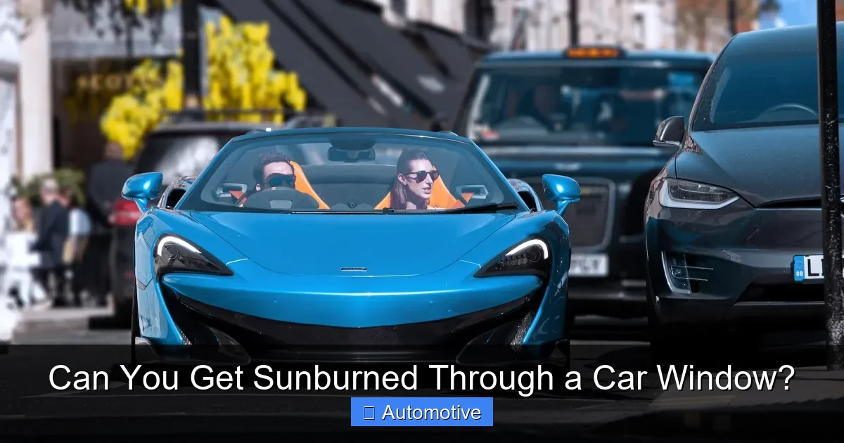 Can You Get Sunburned Through a Car Window?