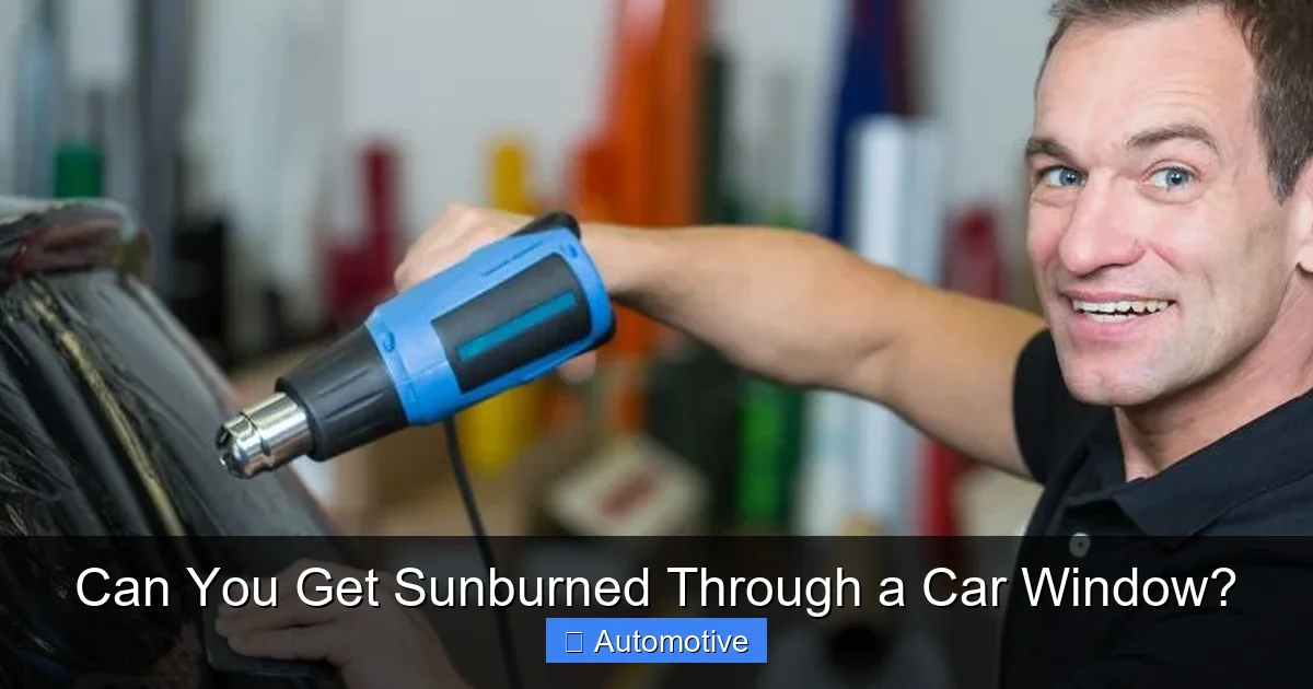 Can You Get Sunburned Through a Car Window?