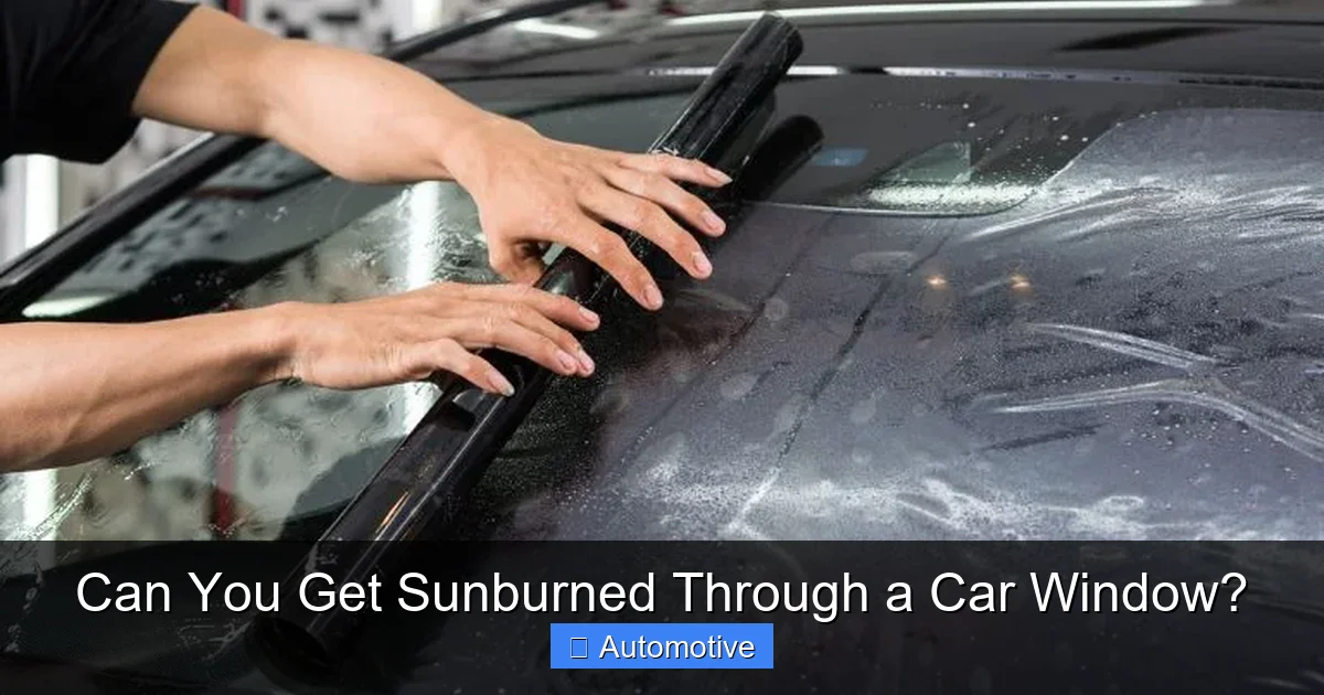 Can You Get Sunburned Through a Car Window?