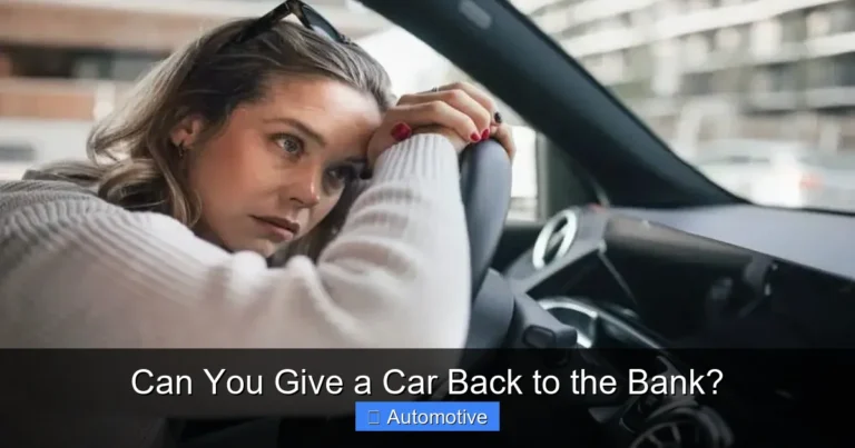 Can You Give a Car Back to the Bank?