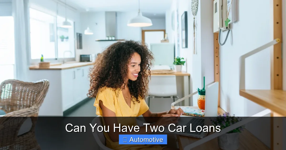 Can You Have Two Car Loans