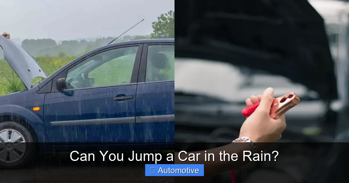 Can You Jump a Car in the Rain?