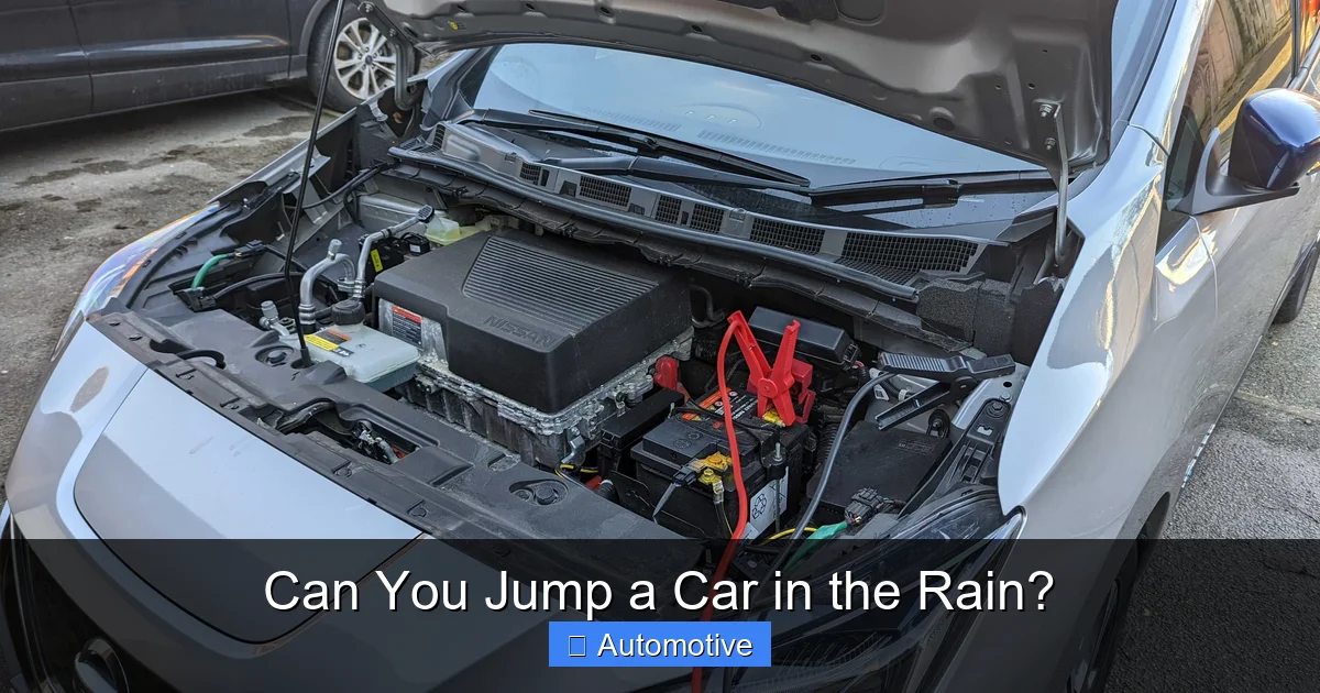 Can You Jump a Car in the Rain?