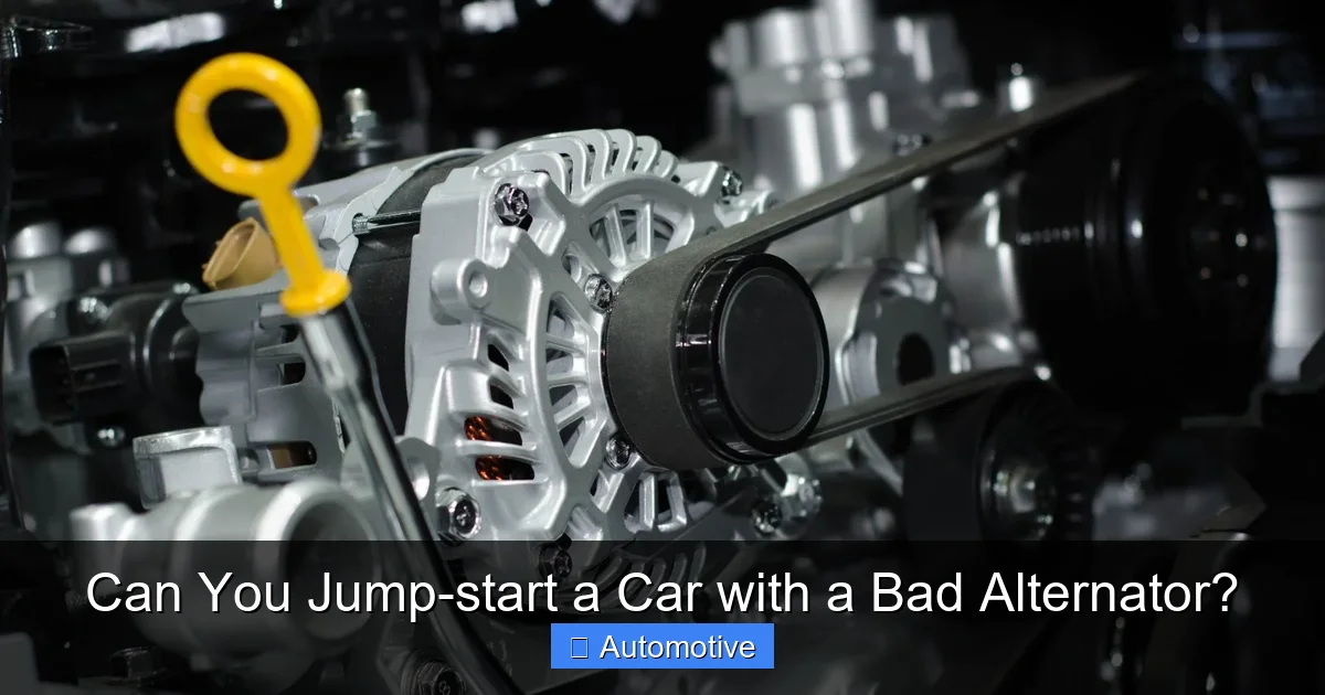 Can You Jump-start a Car with a Bad Alternator?