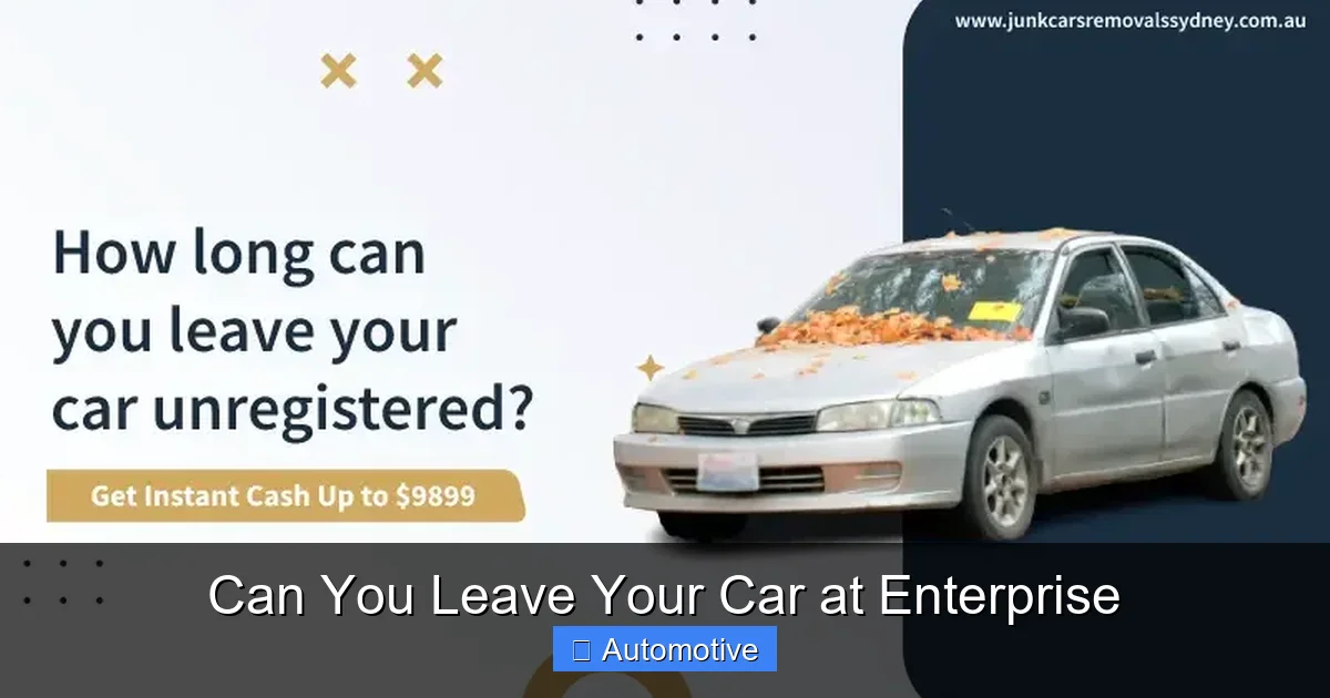 Can You Leave Your Car at Enterprise