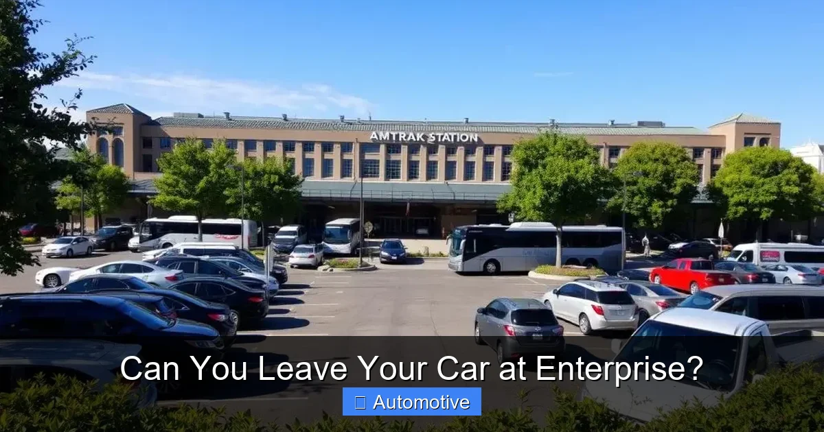 Can You Leave Your Car at Enterprise?