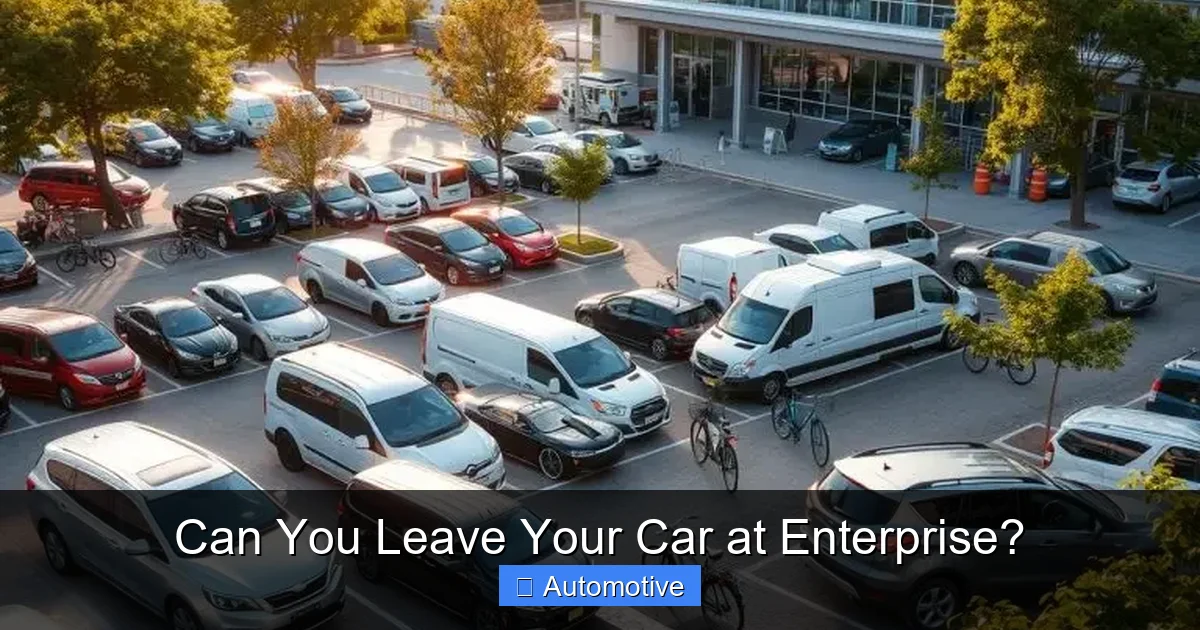 Can You Leave Your Car at Enterprise?