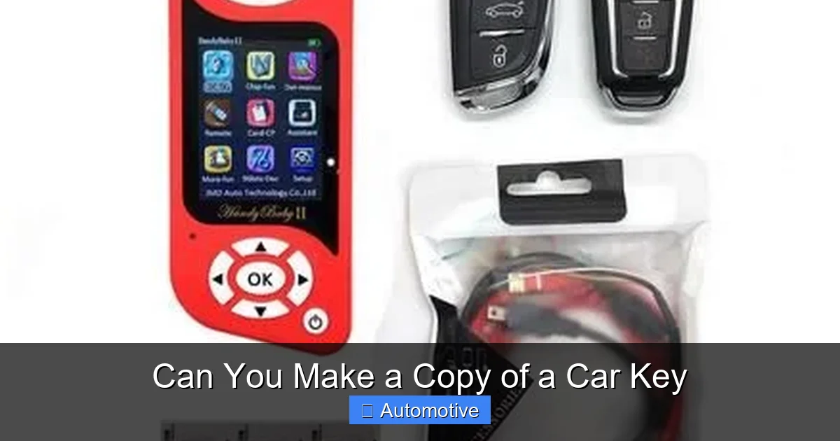 Can You Make a Copy of a Car Key