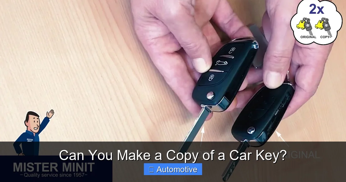 Can You Make a Copy of a Car Key?