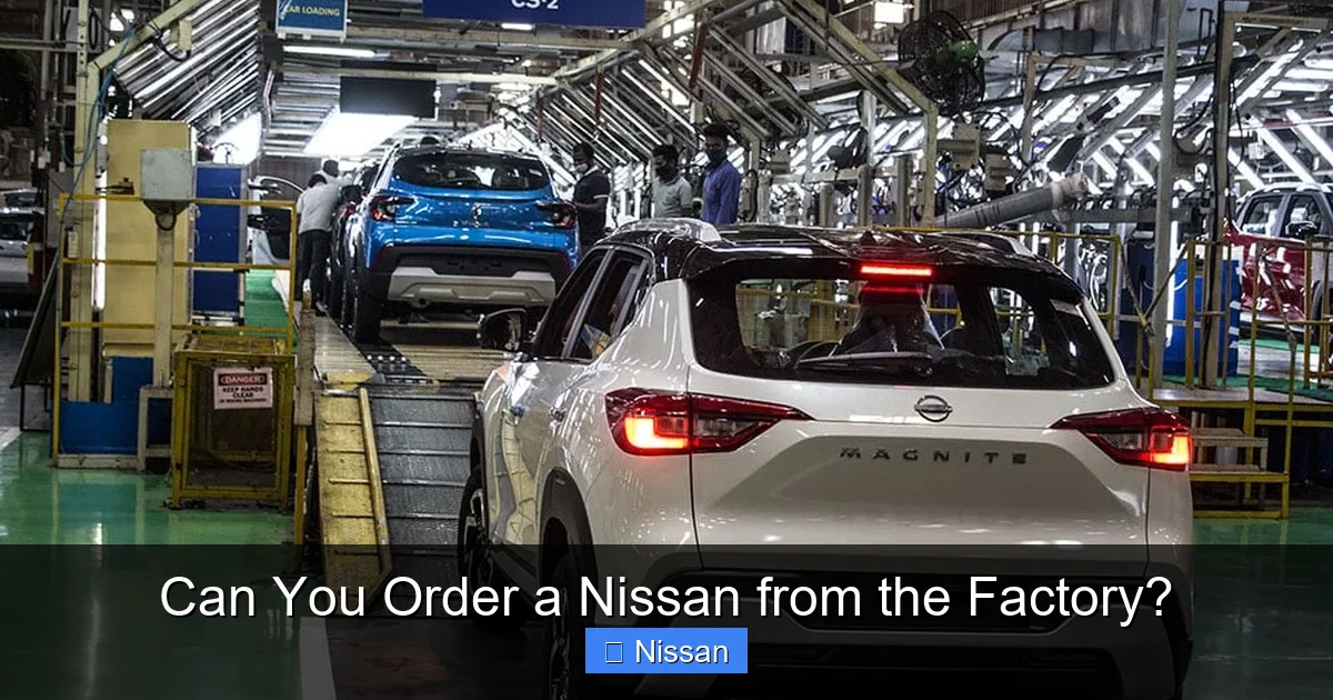 Can You Order a Nissan from the Factory?