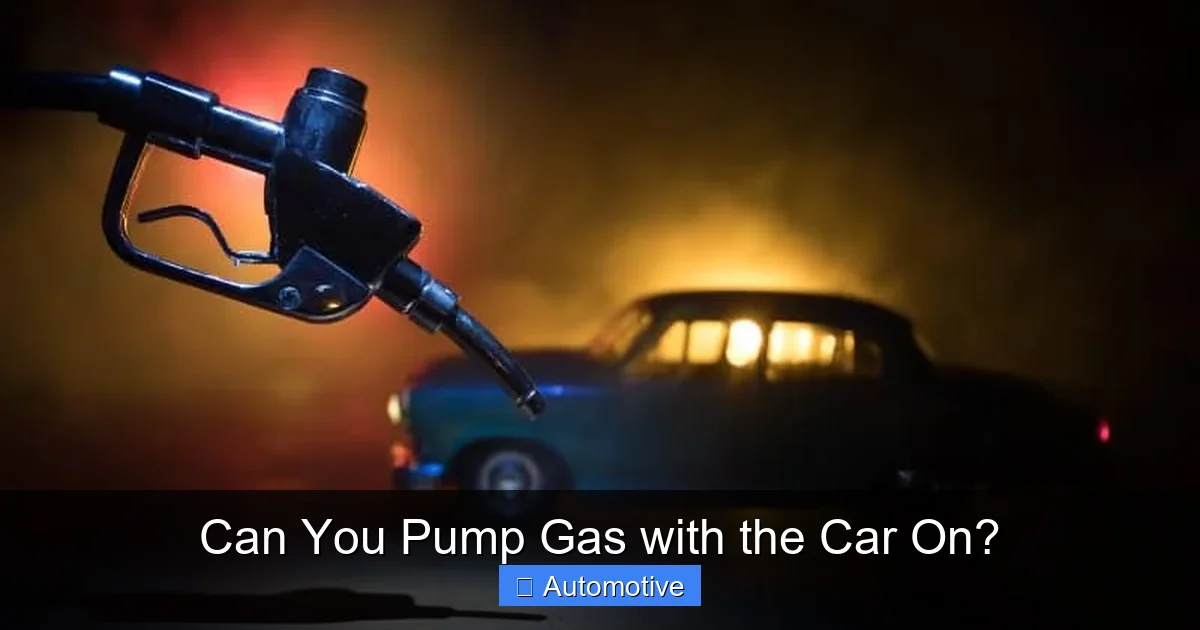 Can You Pump Gas with the Car On?
