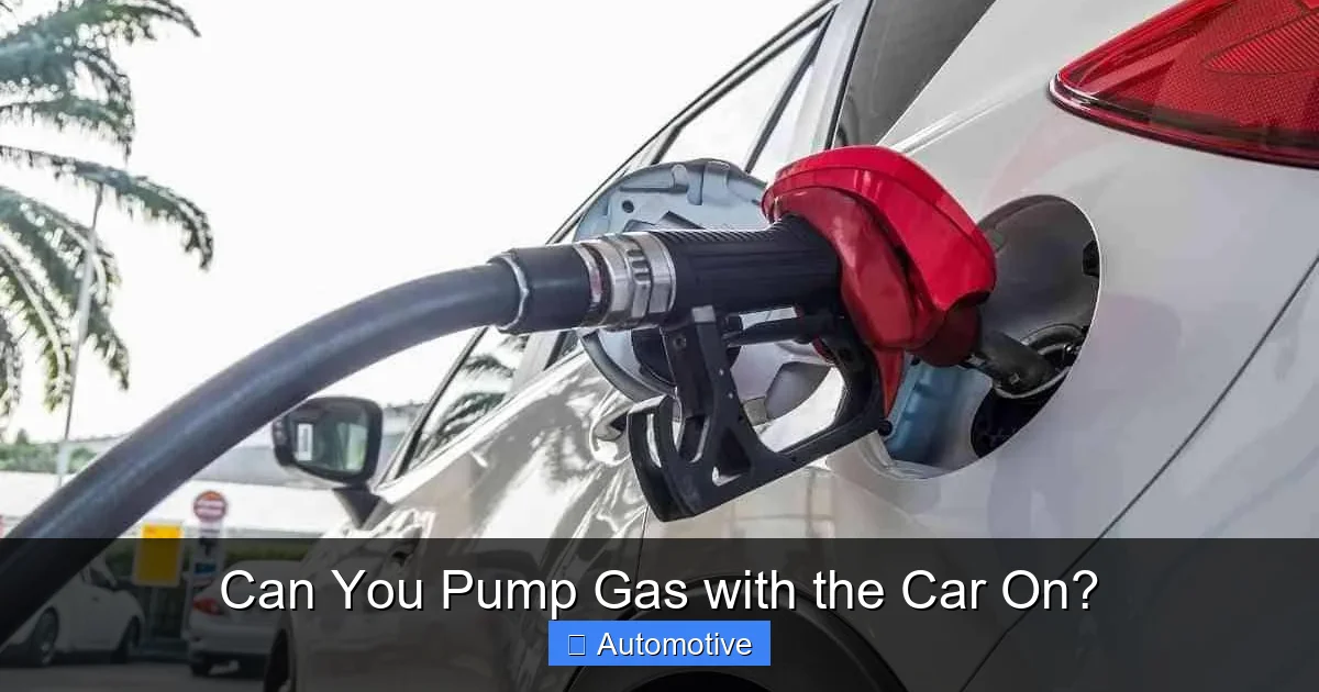 Can You Pump Gas with the Car On?