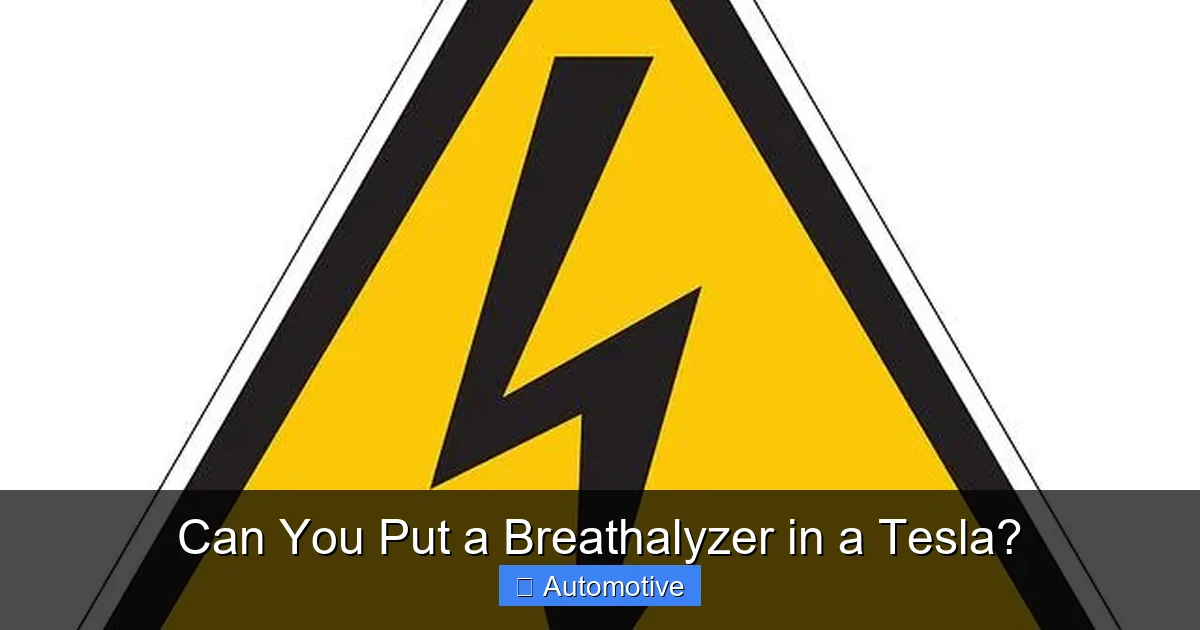 Can You Put a Breathalyzer in a Tesla?