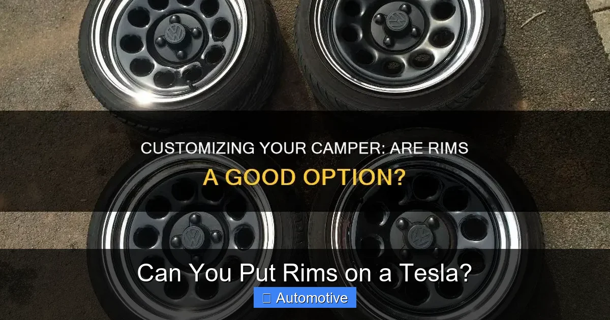 Can You Put Rims on a Tesla?