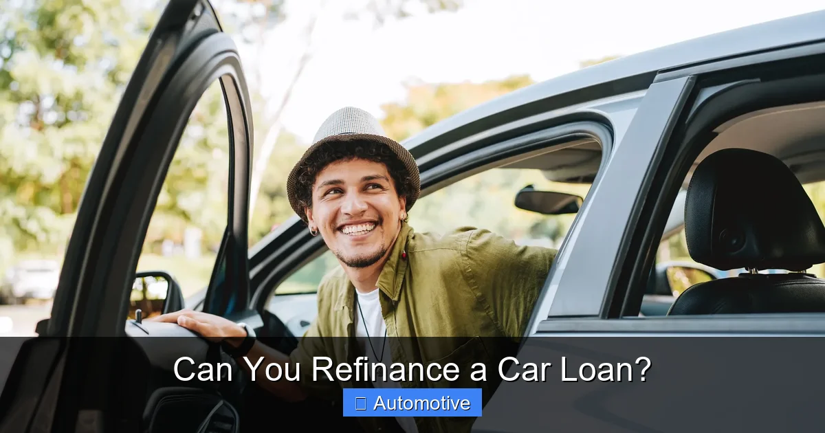 Can You Refinance a Car Loan?