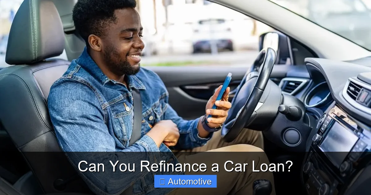 Can You Refinance a Car Loan?