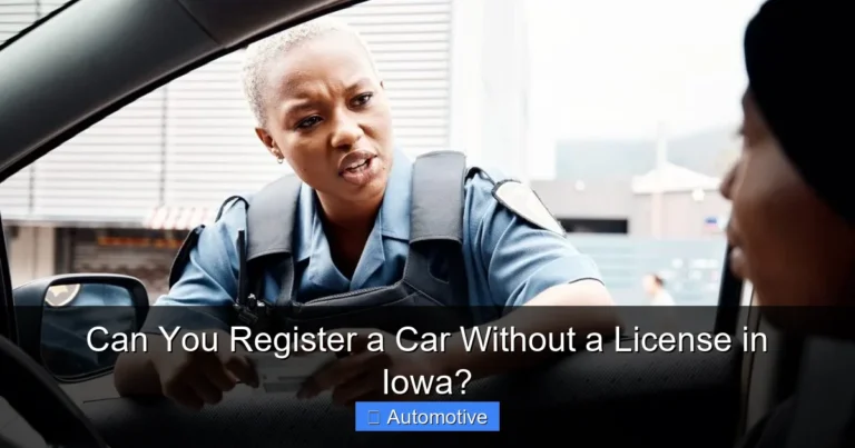 Can You Register a Car Without a License in Iowa?