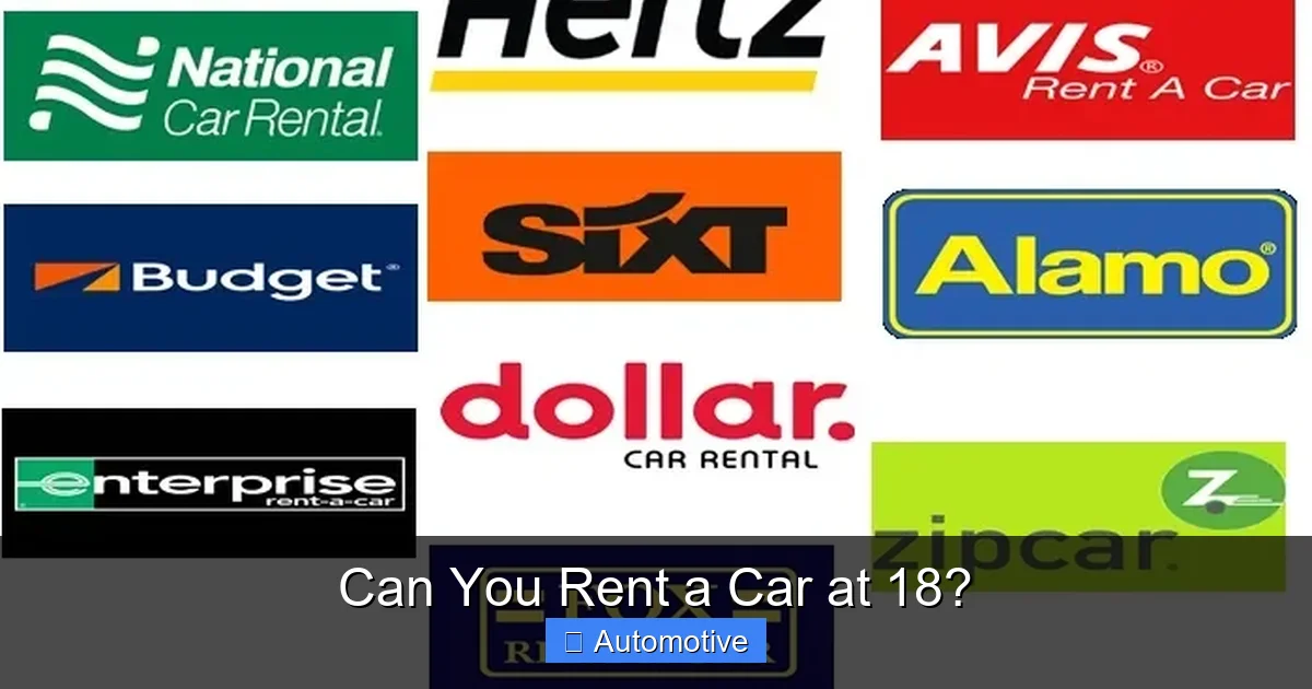 Can You Rent a Car at 18?