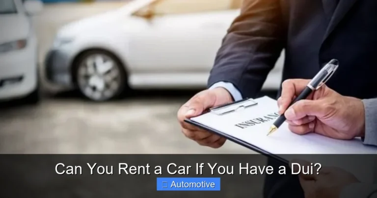 Can You Rent a Car If You Have a Dui?